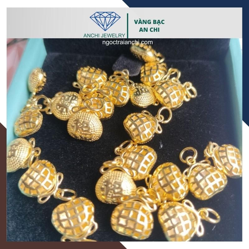 Charm bạc treo túi tiền mạ vàng AC065, bảo hành 2 năm không phai màu - bán sỉ toàn quốc
