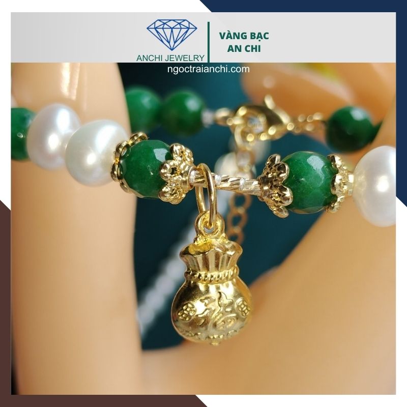 Charm treo túi tiền bạc mạ vàng AC055, bảo hành 2 năm không phai màu - bán sỉ toàn quốc