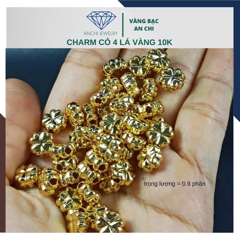 Charm vàng cỏ 4 lá 10k - Sỉ toàn quốc