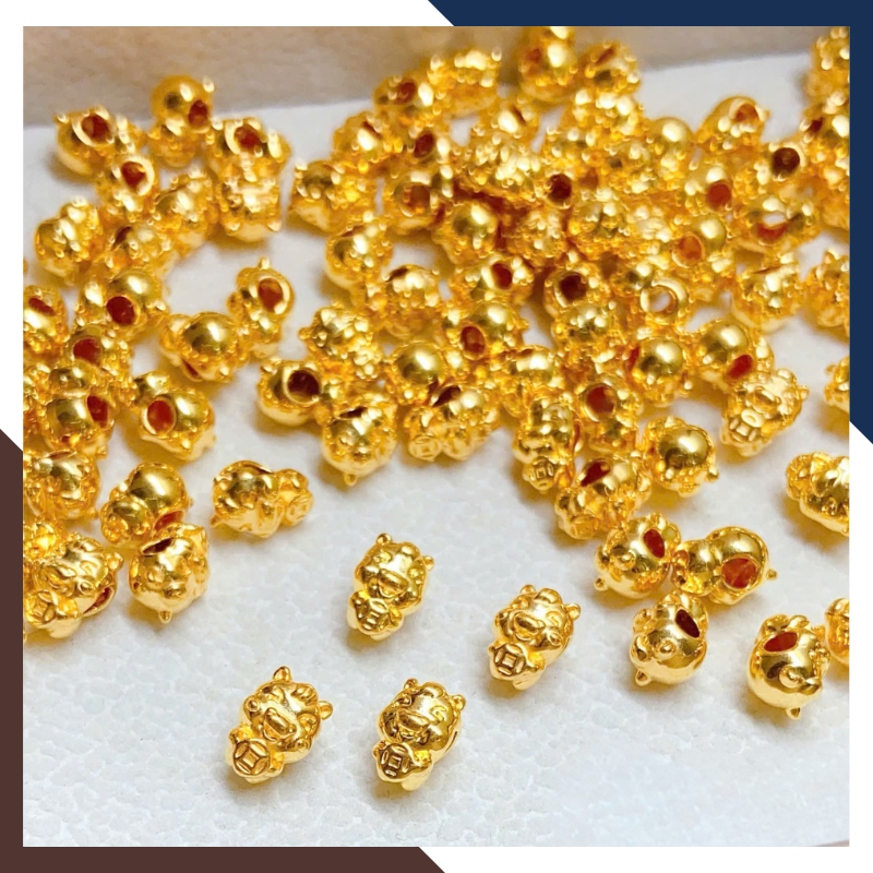 Charm Ngựa Vàng 24K 9999 CHARMV147 – Biểu Tượng May Mắn & Thành Công (5 Mẫu Lựa Chọn)