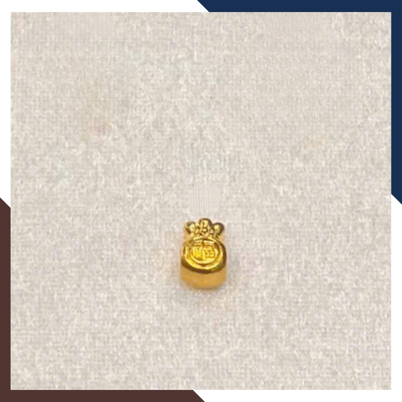 Charm Túi Tiền Vàng 24k Đủ Size Mã CHARMV78 - Thu Hút Tài Lộc, Vượng Khí Đầy Nhà
