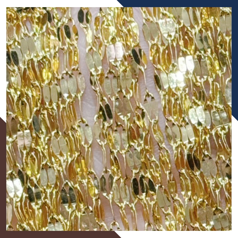 Dây chuyền vàng tây 10k mẫu lá me trơn không mặt nhỏ xinh cho nữ mã TL55