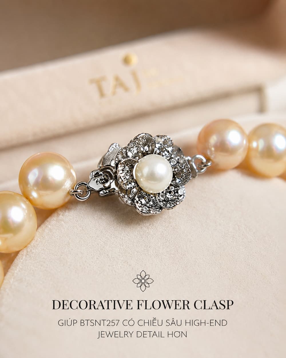 Bộ Trang Sức Ngọc Trai Màu Hồng BTSNT257 – Set Pearl Feminine Luxury Sang Trọng, Nữ Tính Và Dễ Ứng Dụng