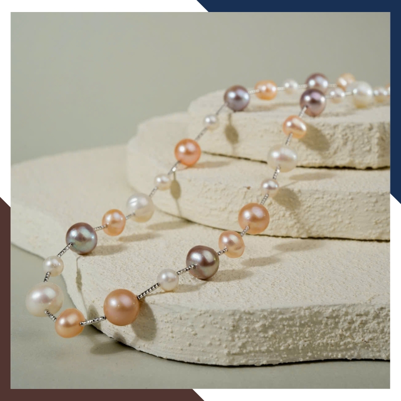 Kiềng cổ ngọc trai VCNT163 – Sang trọng, tinh tế, trẻ trung