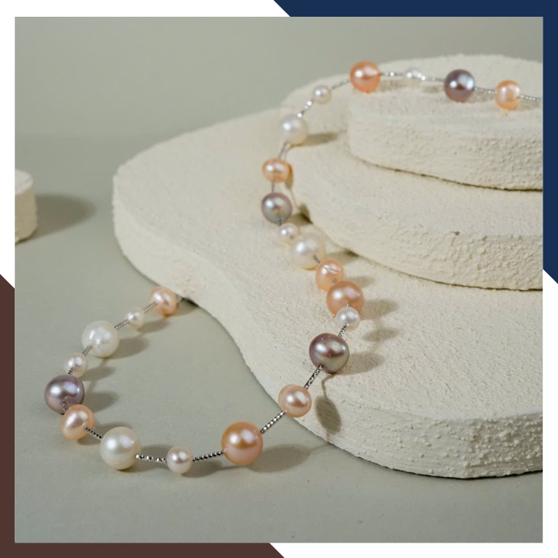 Kiềng cổ ngọc trai VCNT163 – Sang trọng, tinh tế, trẻ trung