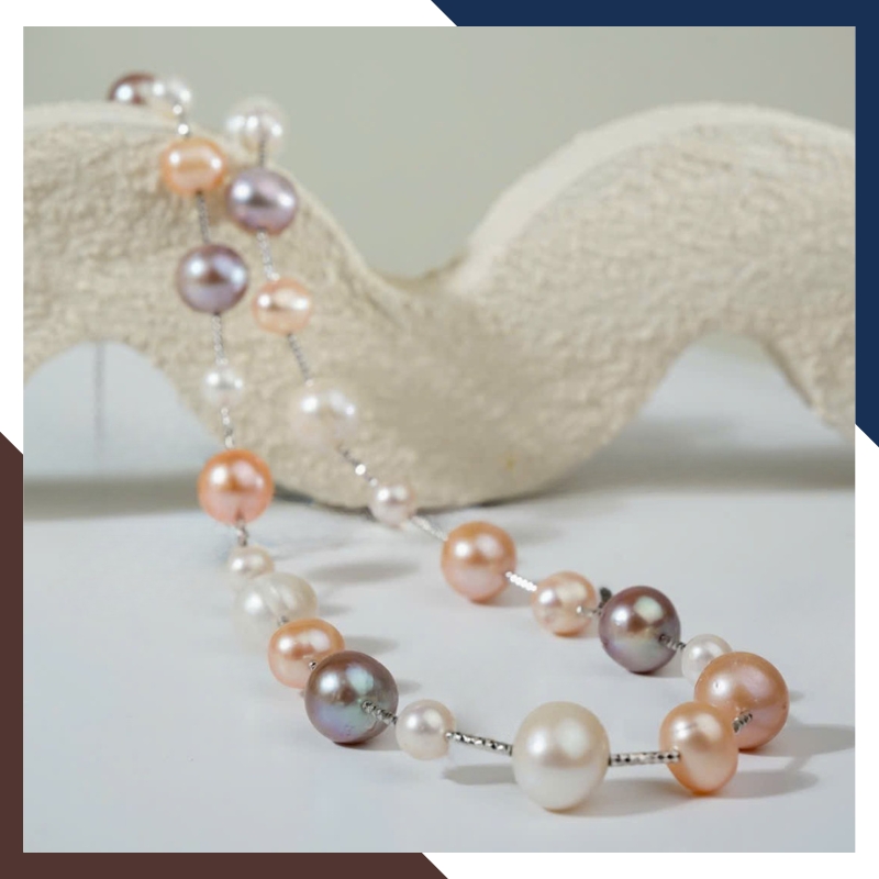 Kiềng cổ ngọc trai VCNT163 – Sang trọng, tinh tế, trẻ trung