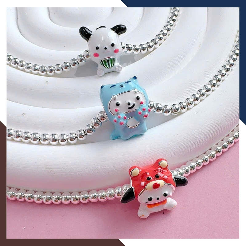 Lắc Bạc Cho Bé Labubu Mã LTBCB018