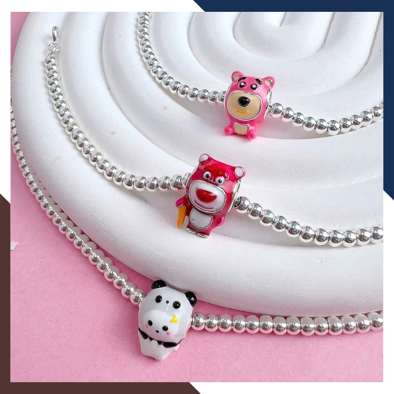 Lắc Bạc Cho Bé Labubu Mã LTBCB018