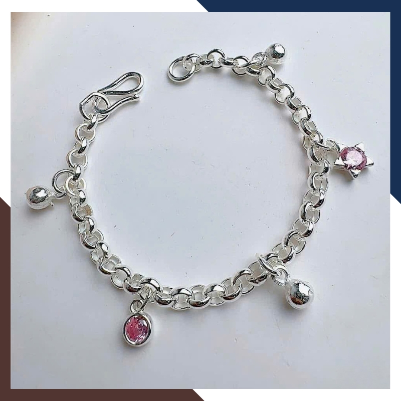 Lắc Bạc Cho Bé Nhiều Mẫu LTBCB019