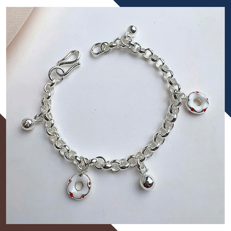 Lắc Bạc Cho Bé Nhiều Mẫu LTBCB019