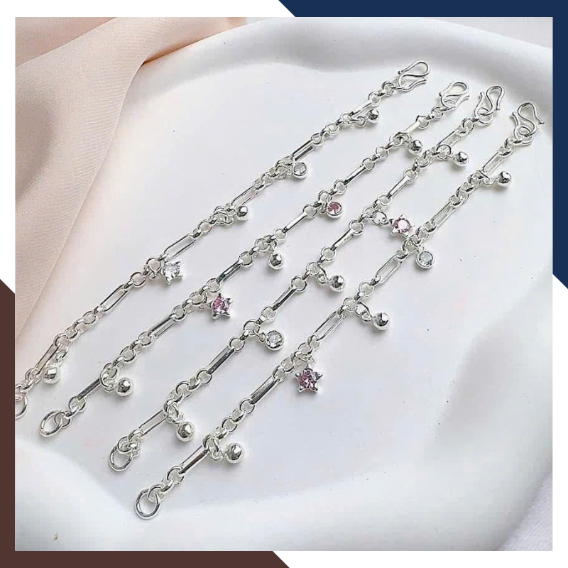 Lắc Bạc Cho Bé Nhiều Mẫu LTBCB019