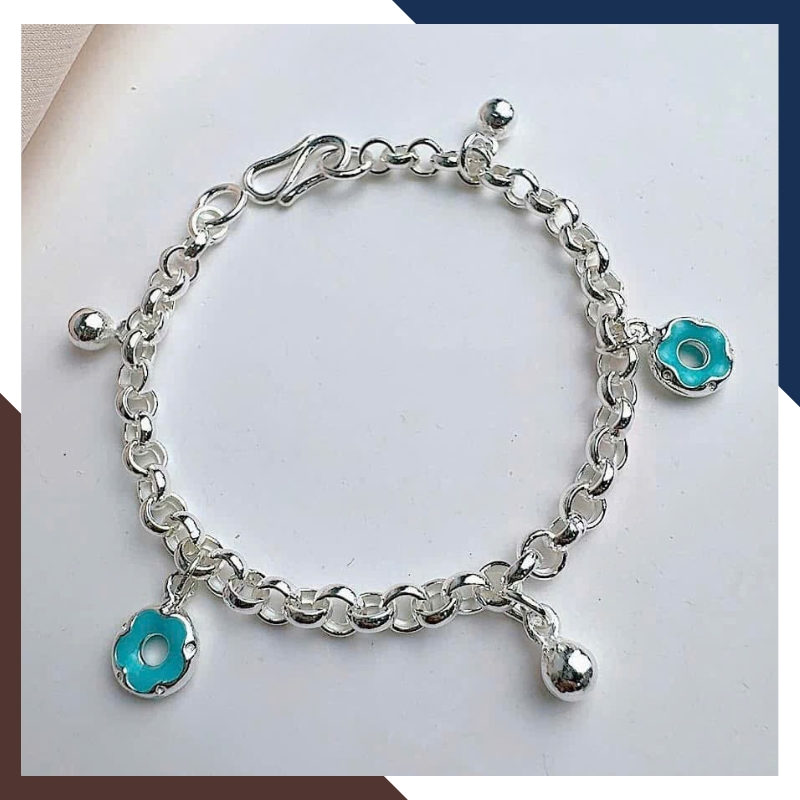 Lắc Bạc Cho Bé Nhiều Mẫu LTBCB019