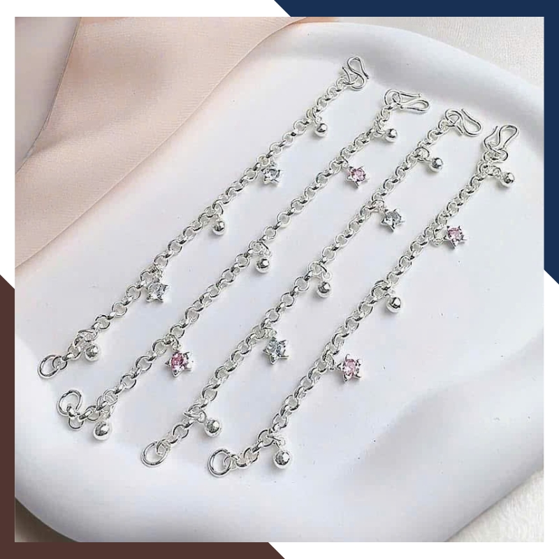 Lắc Bạc Cho Bé Nhiều Mẫu LTBCB019