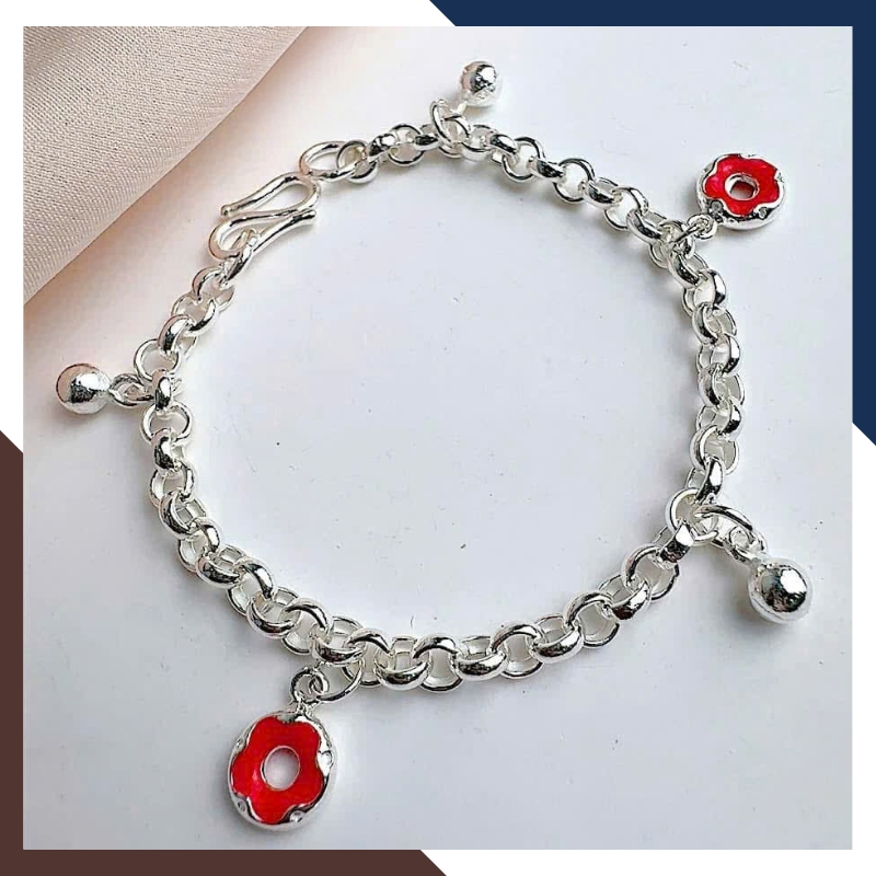 Lắc Bạc Cho Bé Nhiều Mẫu LTBCB019