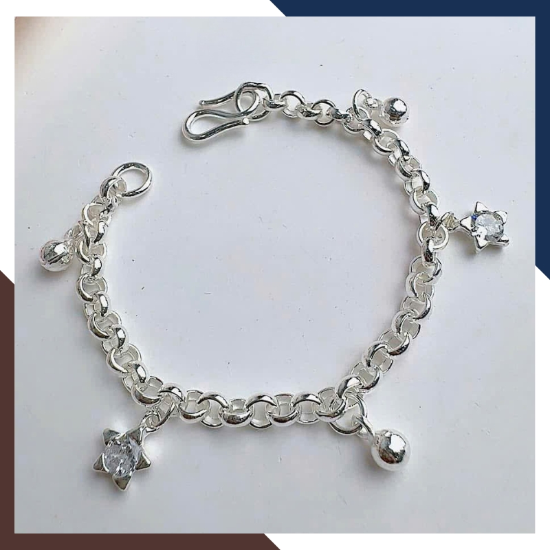 Lắc Bạc Cho Bé Nhiều Mẫu LTBCB019