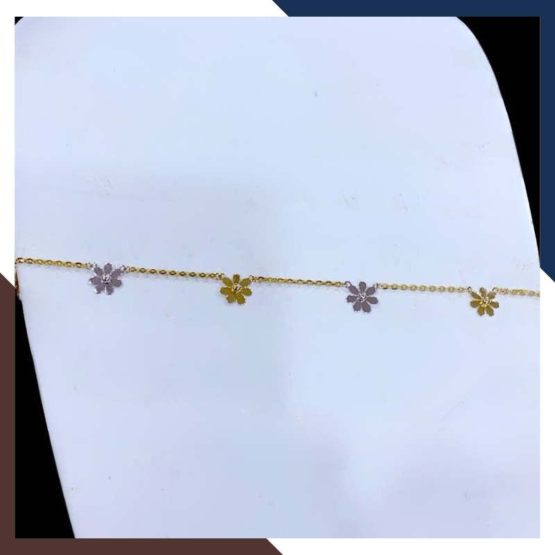 Lắc Chân Vàng Ý 10K Cho Nữ Nhiều Mẫu LCVN17 – Trẻ Trung, Không Lỗi Mốt & Phù Hợp Mọi Tuổi