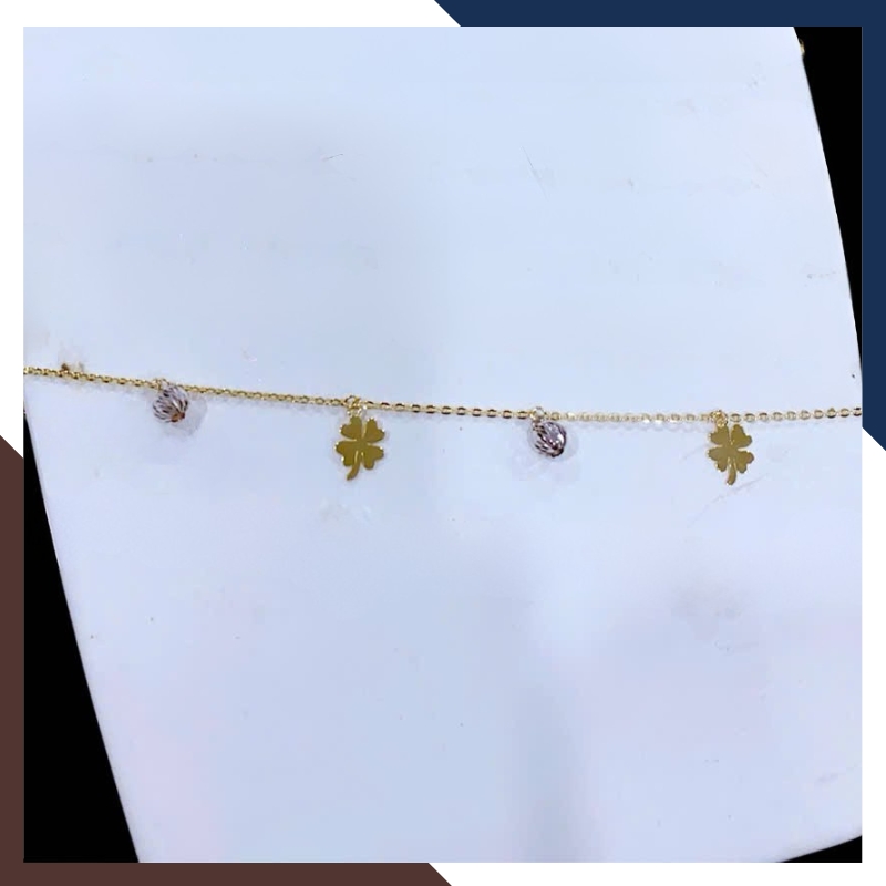 Lắc Chân Vàng Ý 10K Cho Nữ Nhiều Mẫu LCVN17 – Trẻ Trung, Không Lỗi Mốt & Phù Hợp Mọi Tuổi