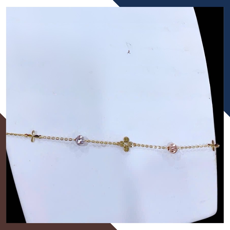 Lắc Chân Vàng Ý 10K Cho Nữ Nhiều Mẫu LCVN17 – Trẻ Trung, Không Lỗi Mốt & Phù Hợp Mọi Tuổi