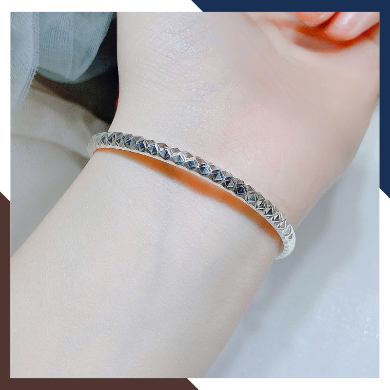 Lắc Tay Bạc Nữ Dạng Kiềng Nhiều Mẫu LTBN68 – Sang Trọng, Giá Tốt