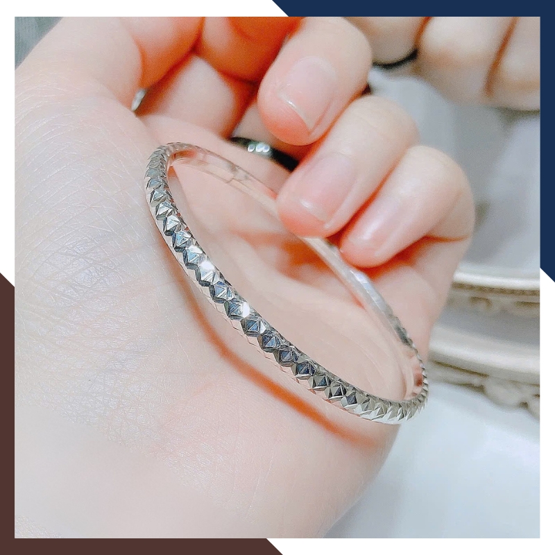 Lắc Tay Bạc Nữ Dạng Kiềng Nhiều Mẫu LTBN68 – Sang Trọng, Giá Tốt
