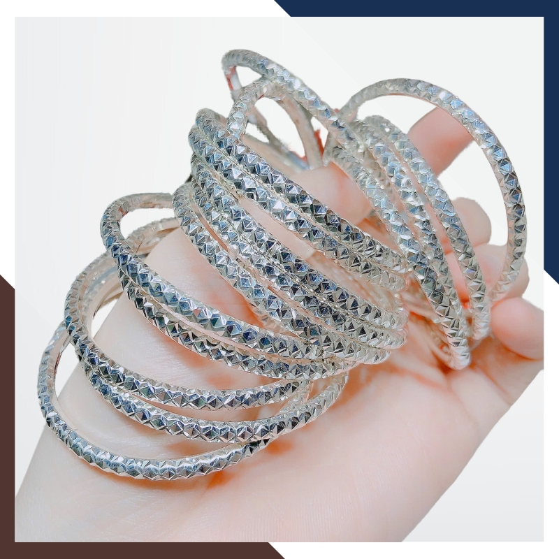 Lắc Tay Bạc Nữ Dạng Kiềng Nhiều Mẫu LTBN68 – Sang Trọng, Giá Tốt