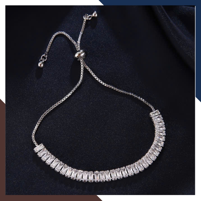 Lắc Tay Bạc Nữ Dây Rút Đính Đá Hột Xoàn LTBN51 – Sang Trọng & Nổi Bật, Thu Hút Mọi Ánh Nhìn