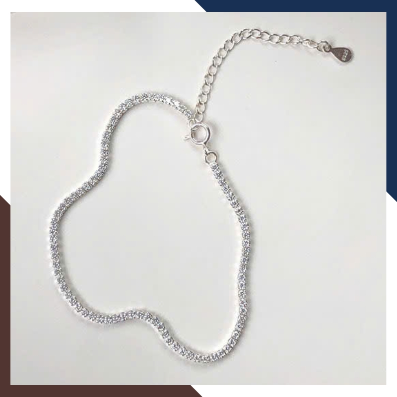 Lắc Tay Bạc Nữ Đính Đá Hột Xoàn Phối Trái Tim LTBN61 – Quà Tặng Tình Yêu Hoàn Hảo