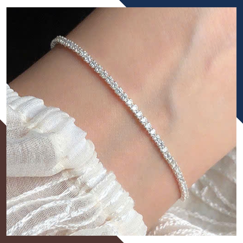 Lắc Tay Bạc Nữ Đính Đá Hột Xoàn Phối Trái Tim LTBN61 – Quà Tặng Tình Yêu Hoàn Hảo