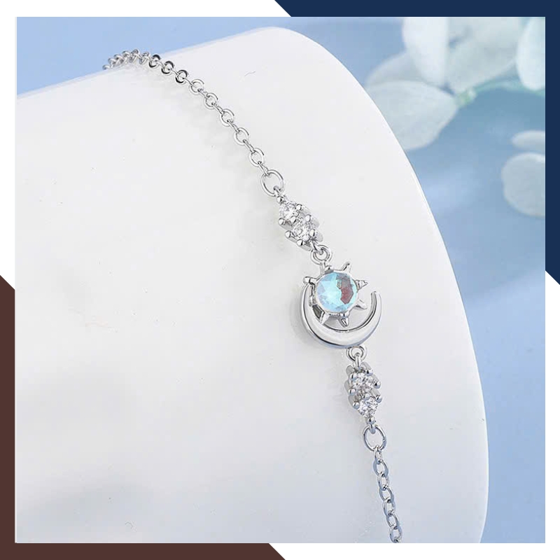Lắc Tay Bạc Nữ Hình Trăng Sao Đính Đá LTBN117 – Đẹp Từ Mọi Góc Nhìn
