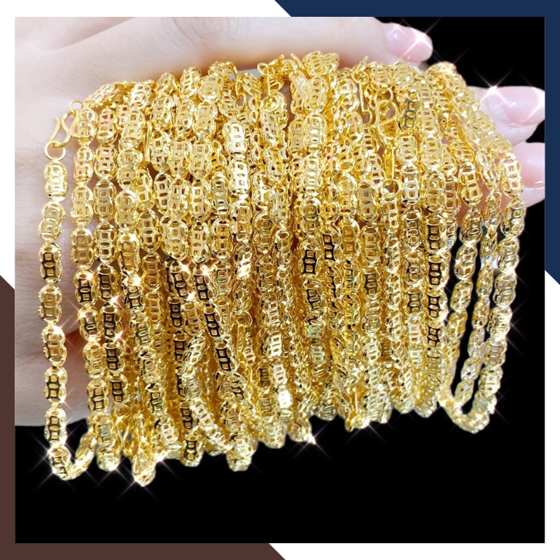 Lắc Tay Kim Tiền Vàng 10K Cho Nữ LTVN256 – May Mắn, Sang Trọng, Tài Lộc