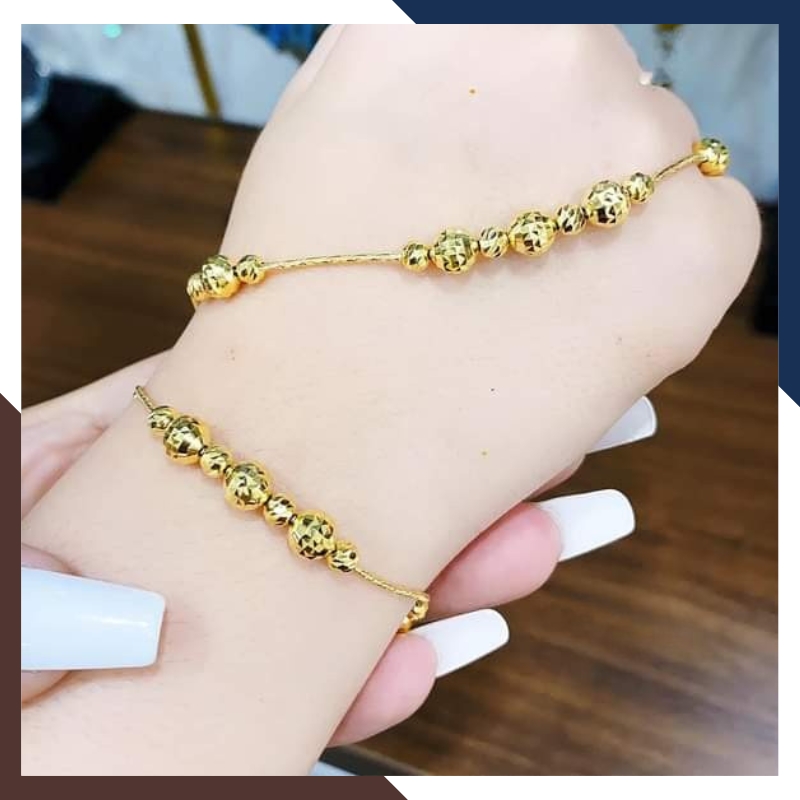 Lắc Tay Vàng 10K Nữ LTVN306 – Bền Đẹp, Dễ Phối Đồ | Ngọc Trai Anchi