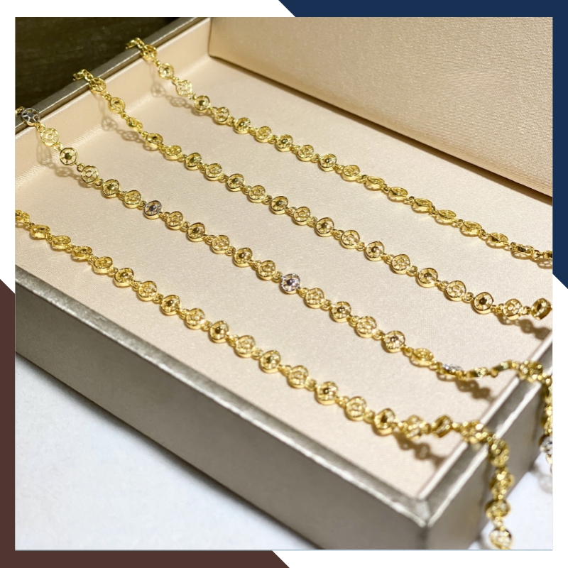 Lắc tay vàng cho mẹ, lắc tay vàng tây 10k phụ nữ trung niên hình bánh xe pháp luân mã TL76