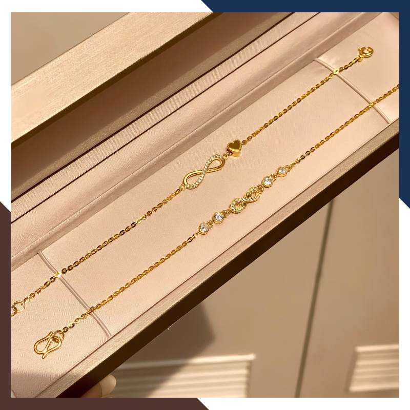 Lắc Tay Vàng Nữ 10K LTVN313 – Mẫu mới, Dễ Phối Đồ | Ngọc Trai Anchi