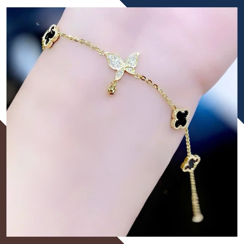 Lắc Tay Vàng Nữ 10K LTVN321 – Nhiều Mẫu Charm Thanh Lịch, Dễ Phối, Phù Hợp Đeo Hằng Ngày