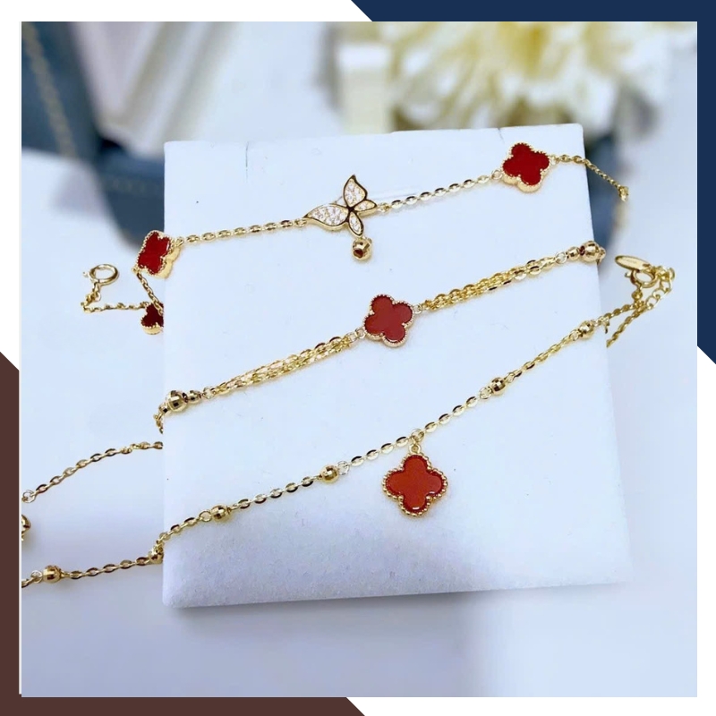 Lắc Tay Vàng Nữ 10K LTVN321 – Nhiều Mẫu Charm Thanh Lịch, Dễ Phối, Phù Hợp Đeo Hằng Ngày