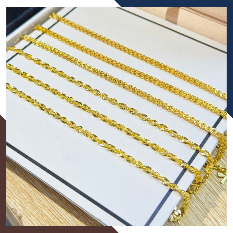 Lắc Tay Vàng Nữ 10K Trơn Kiểu Đuôi Phụng LTVN303 – Siêu Bắt Sáng, Lấp Lánh Mọi Góc Nhìn