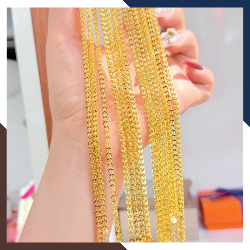 Lắc Tay Vàng Nữ 10K Trơn Kiểu Đuôi Phụng LTVN303 – Siêu Bắt Sáng, Lấp Lánh Mọi Góc Nhìn