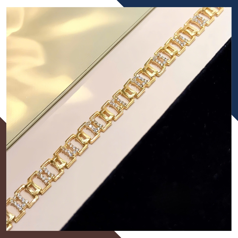 Lắc Tay Vàng Trơn Cho Nam Nữ LTVN286 – Bản To Nổi Bật & Sang Trọng