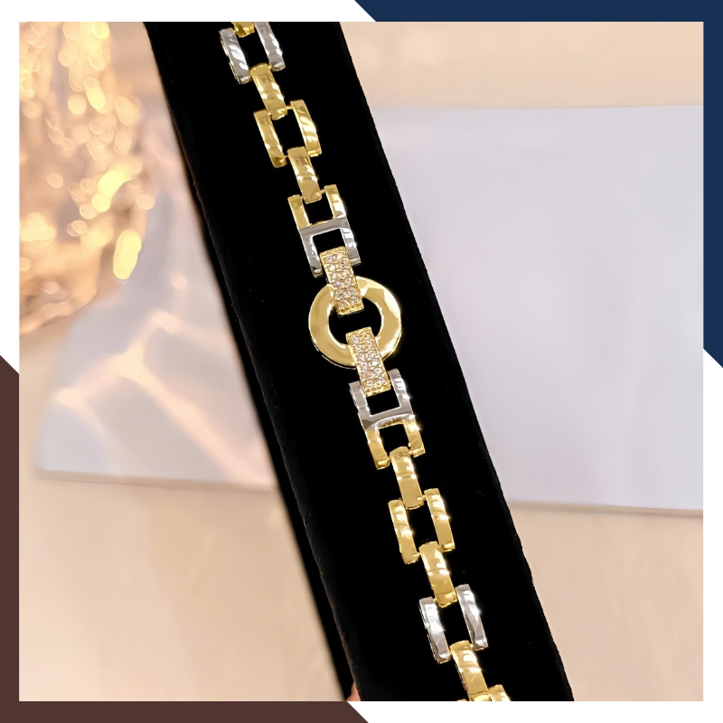 Lắc Tay Vàng Nữ Trơn LTVN286 – Bản To Nổi Bật & Sang Trọng