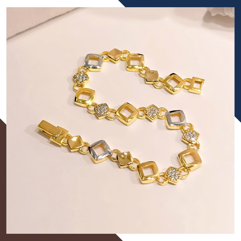 Lắc Tay Vàng Nữ Trơn LTVN286 – Bản To Nổi Bật & Sang Trọng