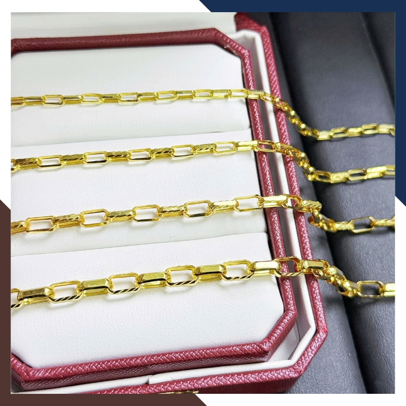 Lắc Tay Xích Vàng 10K LTVN278 – Nhiều Size Phù Hợp Nam, Nữ, Trẻ Em – Có Giấy Kiểm Định