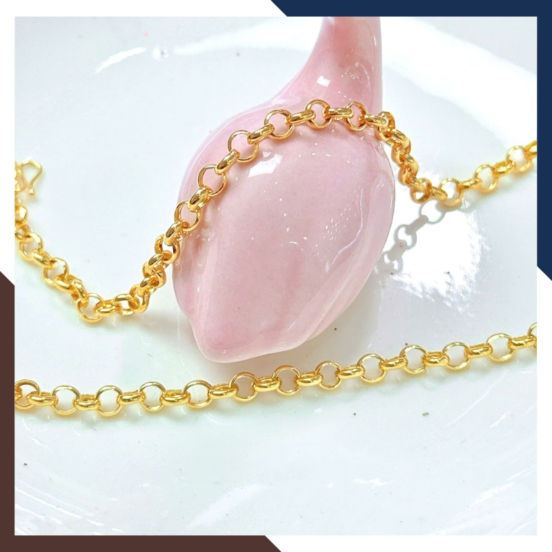 Lắc tay vàng 10k nữ mắt xích tròn LTVN283 – phong cách tối giản – hợp mọi độ tuổi