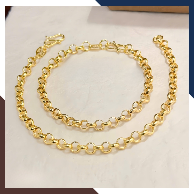 Lắc Tay Xích Vàng 10k LTVN283 – Tối Giản & Hợp Mọi Độ Tuổi