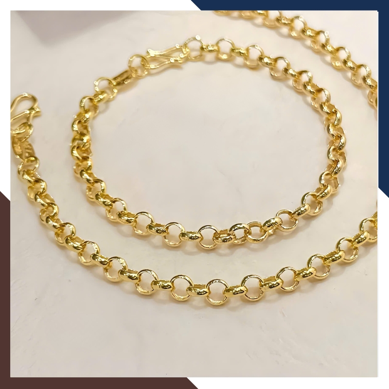 Lắc Tay Xích Vàng 10k LTVN283 – Tối Giản & Hợp Mọi Độ Tuổi