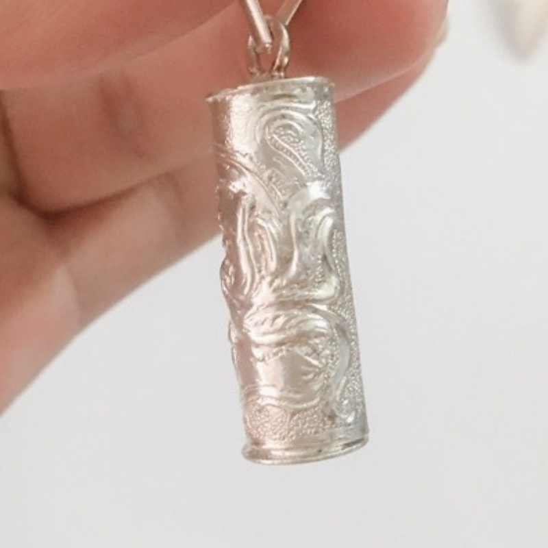 Mặt dây chuyền đựng bùa, xá lợi phật bằng bạc ta nguyên chất cho Nam Nữ mã N300L500