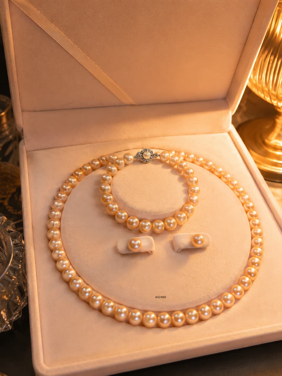 Bộ Trang Sức Ngọc Trai Màu Hồng BTSNT257 – Set Pearl Feminine Luxury Sang Trọng, Nữ Tính Và Dễ Ứng Dụng
