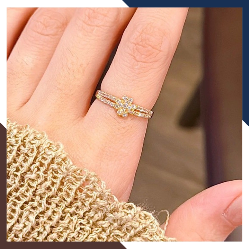 Nhẫn Cỏ 4 Lá Vàng 18k Nhiều Mẫu Cho Nữ NVN213