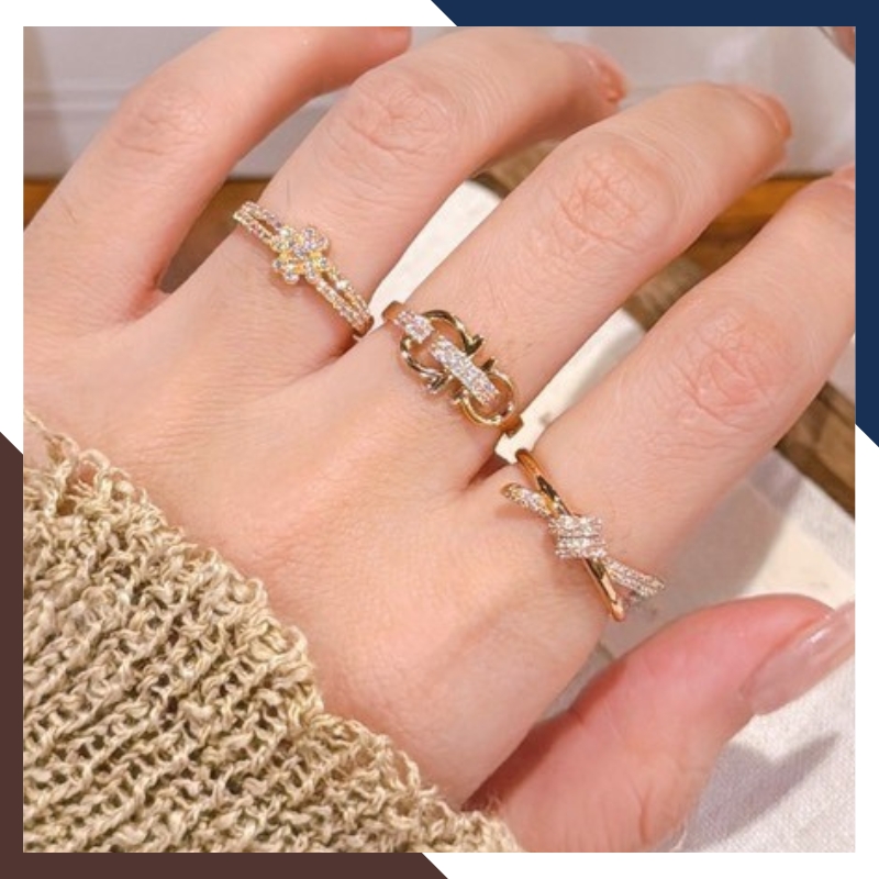 Nhẫn Cỏ 4 Lá Vàng 18k Nhiều Mẫu Cho Nữ NVN213