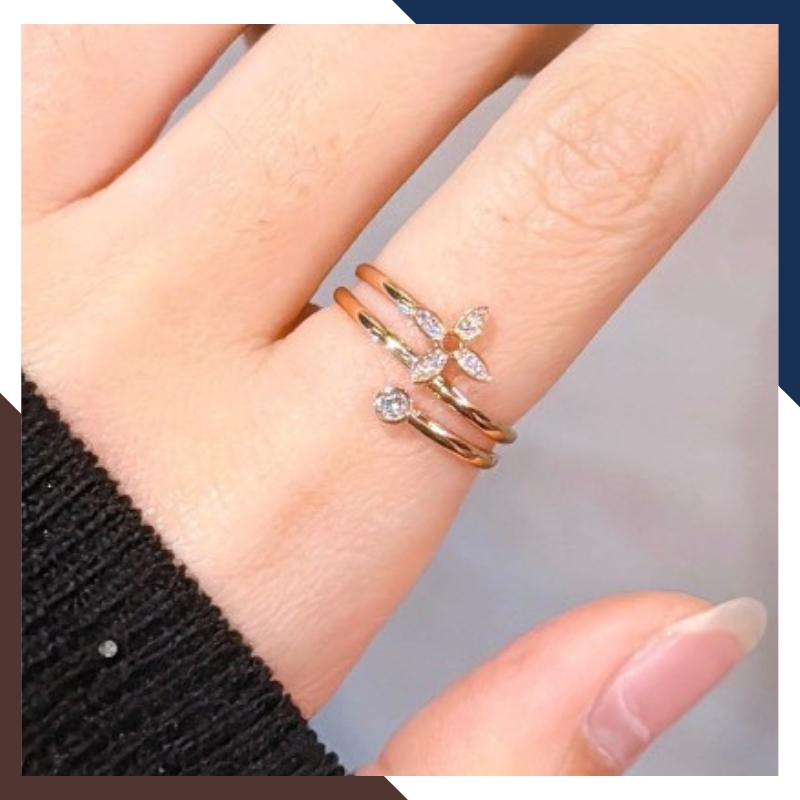 Nhẫn Cỏ 4 Lá Vàng 18k Nhiều Mẫu Cho Nữ NVN213