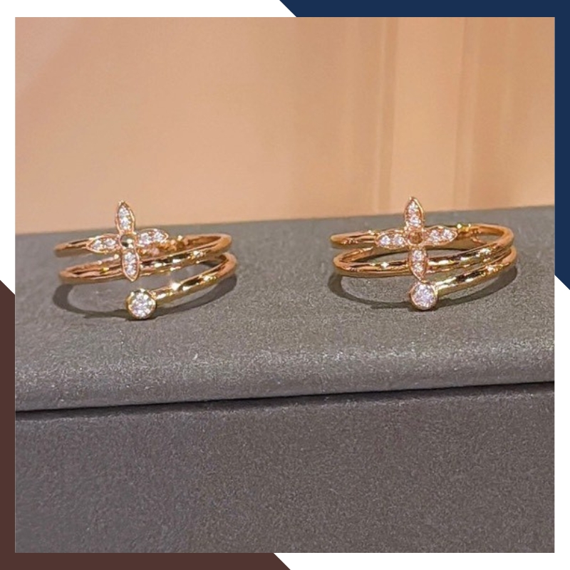 Nhẫn Cỏ 4 Lá Vàng 18k Nhiều Mẫu Cho Nữ NVN213